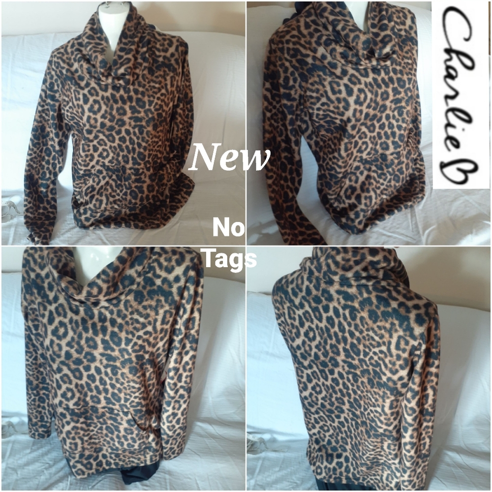 New No Tags Charlie B Small Super Soft Leopard Print